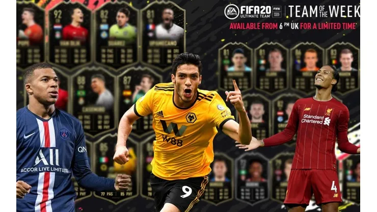 Raúl Jiménez obtiene una nueva carta en el TOTW del FIFA 20