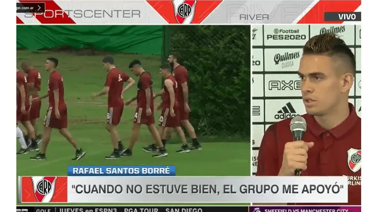 Borré reveló el motivo por el que se quedó en River