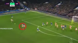 Desde ahí empezó a correr el jugador de Arsenal.