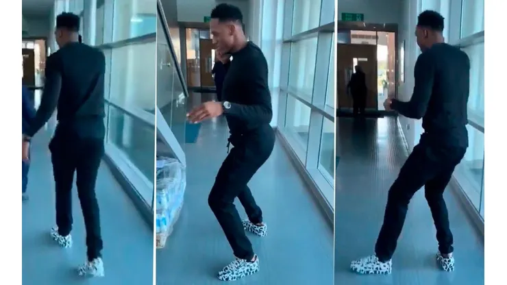 Nunca deja de bailar: a Yerry Mina se le burlaban de sus zapatos y él hizo lo suyo