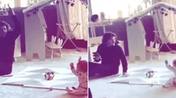 Video tierno del año: Griezmann se puso a bailar junto a su bebé en el piso