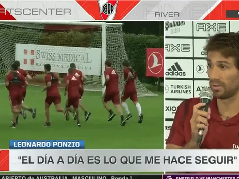 Ponzio: "Mi idea es seguir en River y retirarme acá"