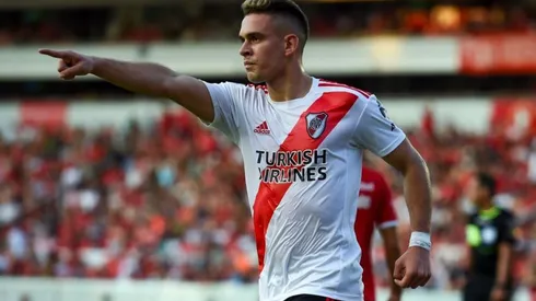 Borré hizo una publicación en Instagram de su doblete y un ex-River lo elogió