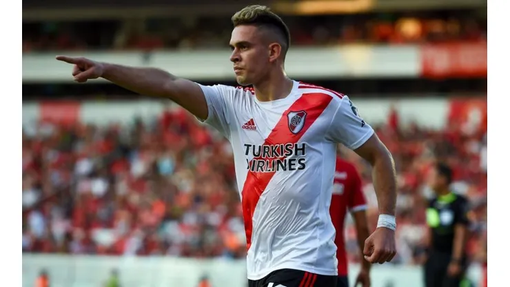 Borré hizo una publicación en Instagram de su doblete y un ex-River lo elogió
