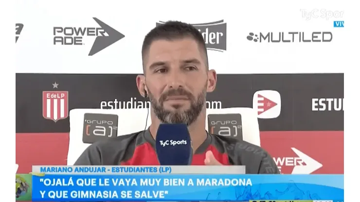 A Andujar no le importó nada: "Ojalá que Gimnasia se salve"