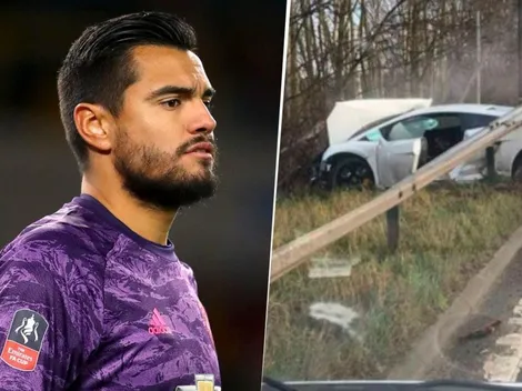 Se accidentó Sergio Romero yendo a entrenar con Manchester United