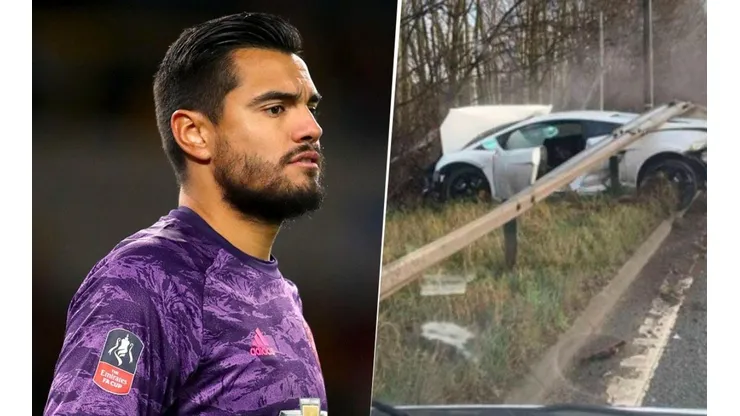 Se accidentó Sergio Romero yendo a entrenar con Manchester United