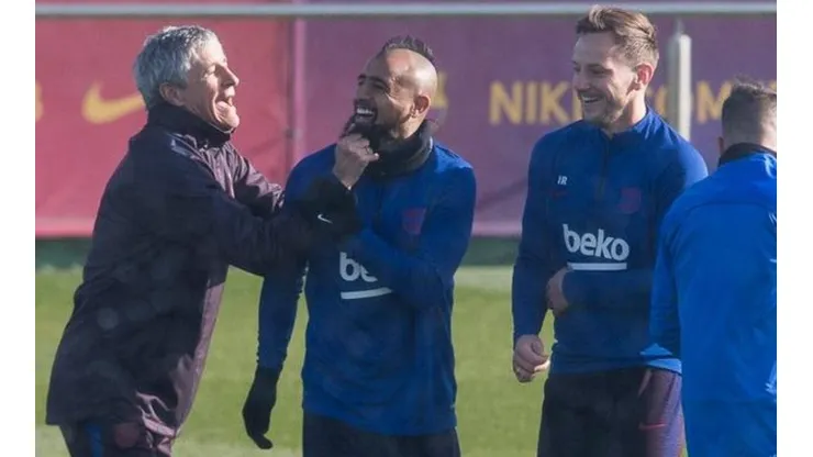 Quique Setién no para de recibir buenas noticias en Barcelona