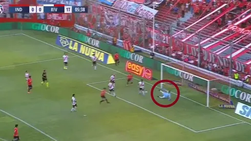 Enorme reacción de Franco Armani.