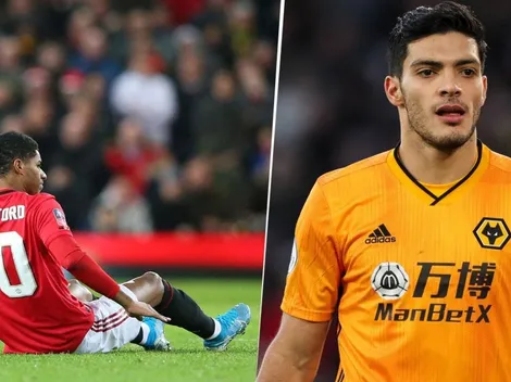 Rashford se lesionó y los rumores vuelven a vincular a Jiménez con Manchester United