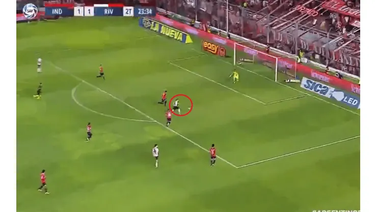 Díaz metió un pase perfecto y Borré marcó el segundo gol para River