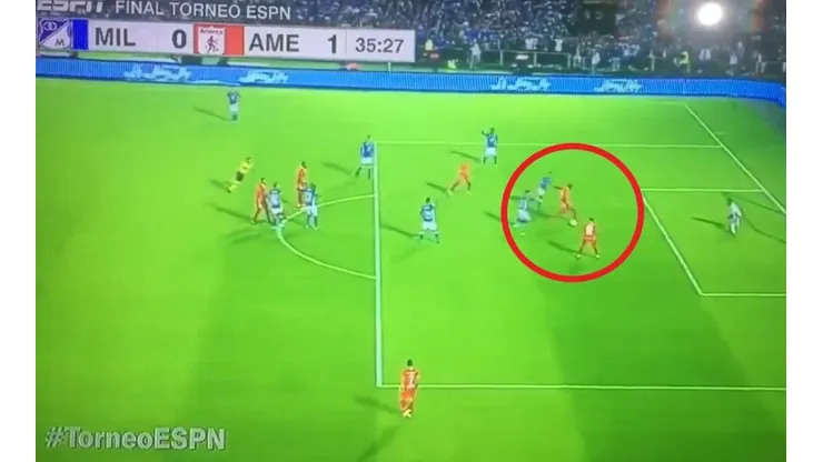 Así fue el primer gol de Adrián Ramos en su regreso al América de Cali.