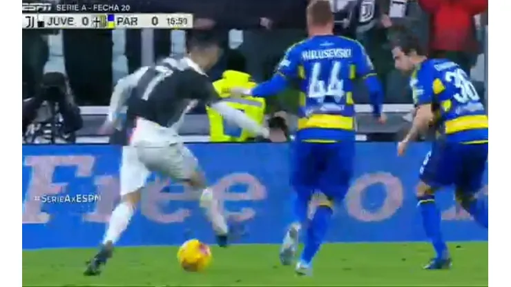 El jugadón de Cristiano Ronaldo.