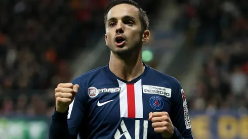 La celebración de Pablo Sarabia.