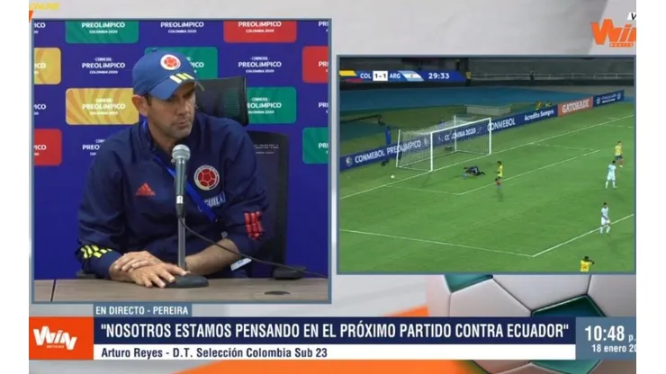Arturo Reyes, técnico de la Selección Colombia Sub-23.
