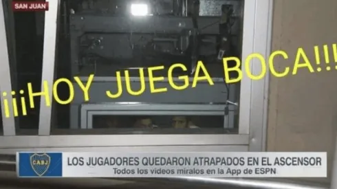 Ya llegaron: los memes de los jugadores de Boca atrapados en un ascensor