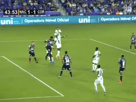 Torres la martilló con la cabeza y puso el 1-1 entre Nacional y Corinthians