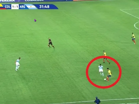 Carrascal tiro hermoso caño y le cobraron con un patadón