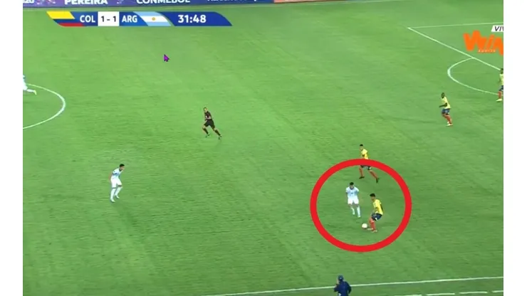 Así fue el caño de Jorge Carrascal en el debut de Preolímpico.