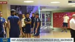 Gran susto para varios futbolistas de Boca.