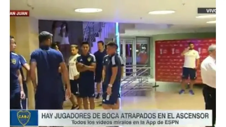 Gran susto para varios futbolistas de Boca.