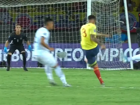Bombazo y adentro: golazo de Jorge Carrascal en el Preolímpico contra Argentina