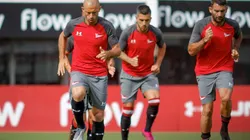 Javier Mascherano ocupó un lugar en la defensa.