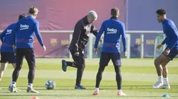 Antes de su debut con Barcelona, Quique Setién recibió la mejor noticia