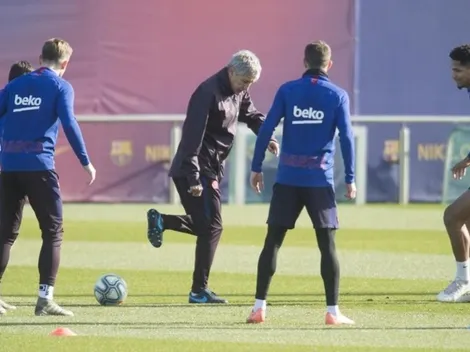 Antes de su debut con Barcelona, Quique Setién recibió la mejor noticia
