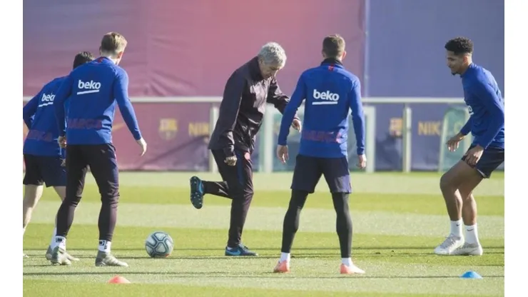 Antes de su debut con Barcelona, Quique Setién recibió la mejor noticia