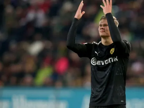 Alemania a sus pies: Haaland debutó en el Dortmund con un hat-trick