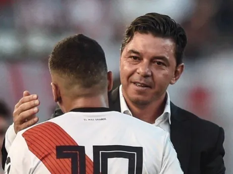El fotón que subió River en el cumpleaños de Gallardo y Quintero