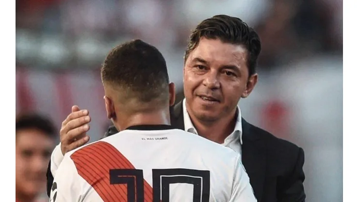 El fotón que subió River en el cumpleaños de Gallardo y Quintero