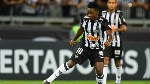 Juan Cazares en un partido de Atlético Mineiro.