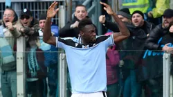 Felipe Caicedo festejando su tanto.