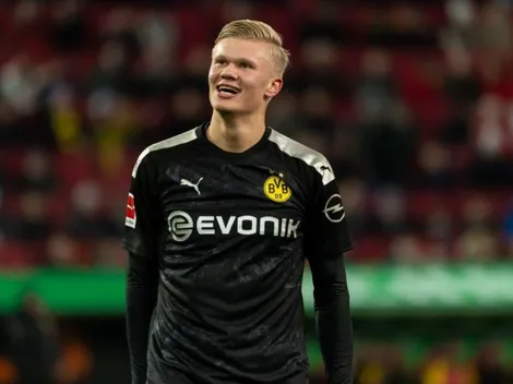 Le encontraron novia: el tweet del Dortmund por el hat-trick de Haaland
