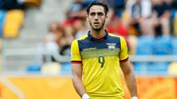 Leonardo Campana con la Selección Ecuador.