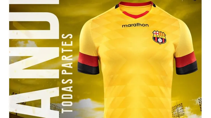 La nueva camiseta titular de Barcelona SC.
