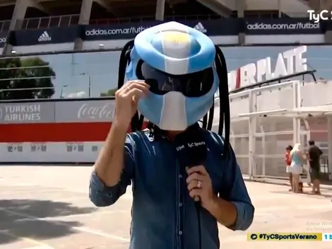 Cortese arrancó hablando de River y terminó disfrazado de alien
