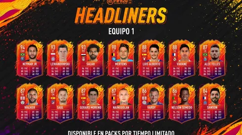 ¡Neymar, Lewandowski, Salah! El primer equipo de Headliners lanzado en el Ultimate Team del FIFA 20