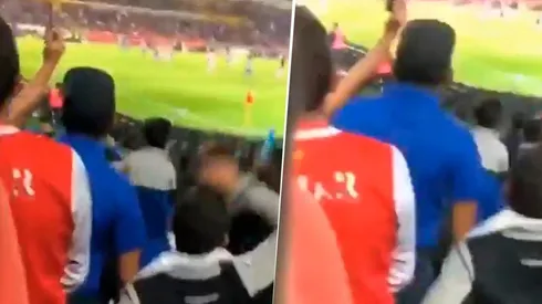 Hincha de Santa Fe salta mientras se oye 'el que no salte es una %$+@ cardenal'