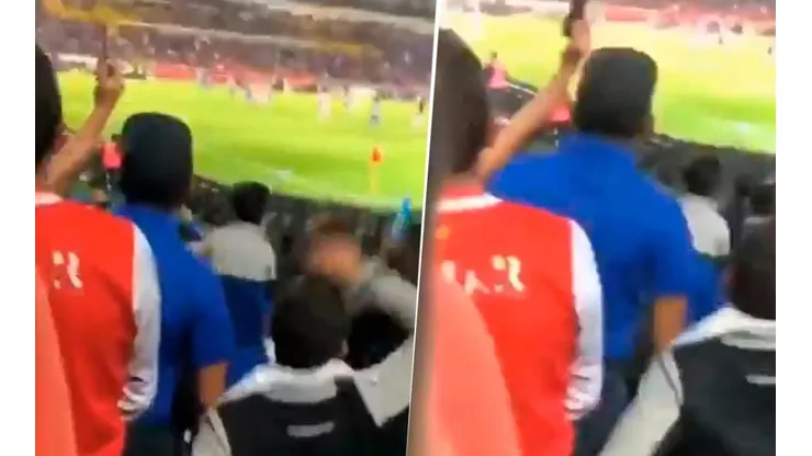 Hincha de Santa Fe salta mientras se oye 'el que no salte es una %$+@ cardenal'