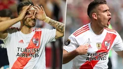 Volaron los comentarios picantes: River subió fotos de Scocco y Borré riendo