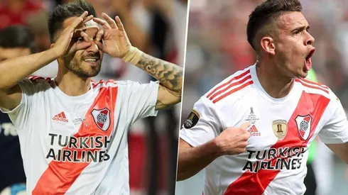 Volaron los comentarios picantes: River subió fotos de Scocco y Borré riendo