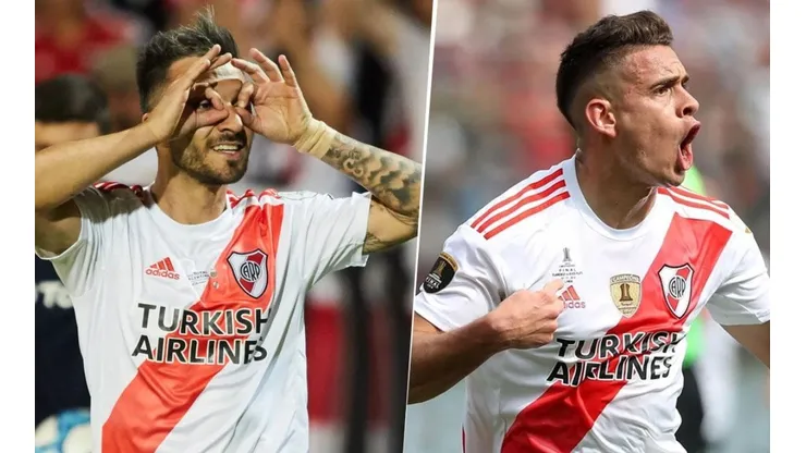 Volaron los comentarios picantes: River subió fotos de Scocco y Borré riendo