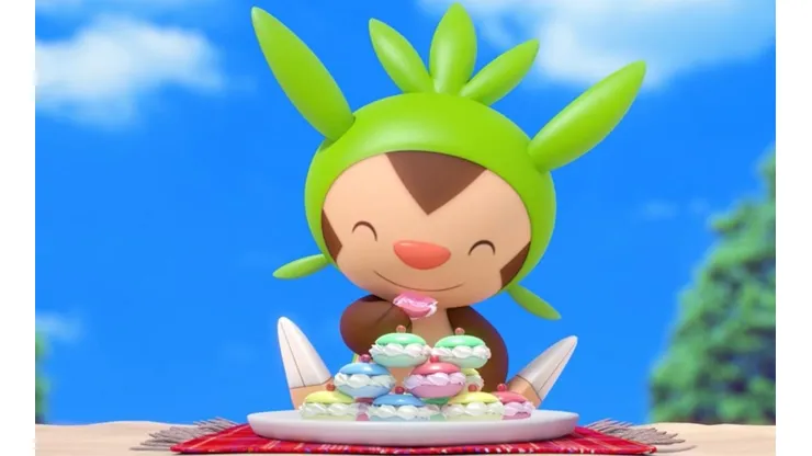 Pokémon lanzó el video más tierno que verás en el día ¡Chespin comiendo dulces!