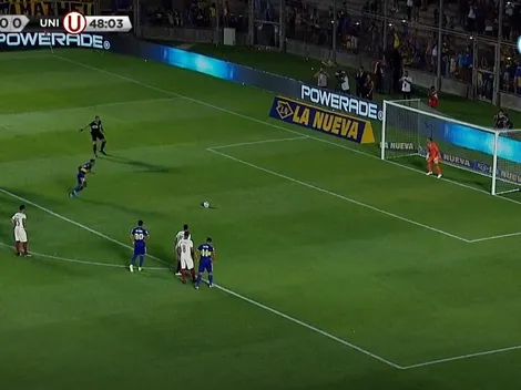 Video: Villa puso el 1 a 0 de penal para Boca ante Universitario