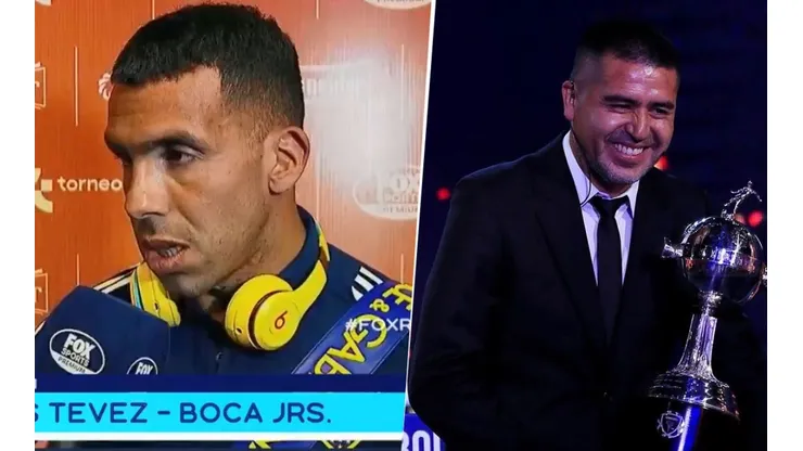 Tevez reveló que habló con Riquelme: "Que la gente se quede tranquila"