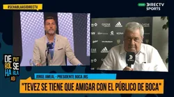 Ameal le marcó la cancha a Tevez: "Se tiene que amigar con el público de Boca"