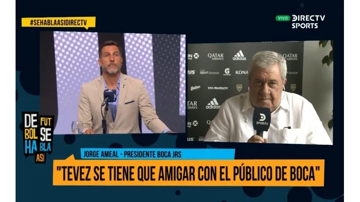 Ameal le marcó la cancha a Tevez: "Se tiene que amigar con el público de Boca"